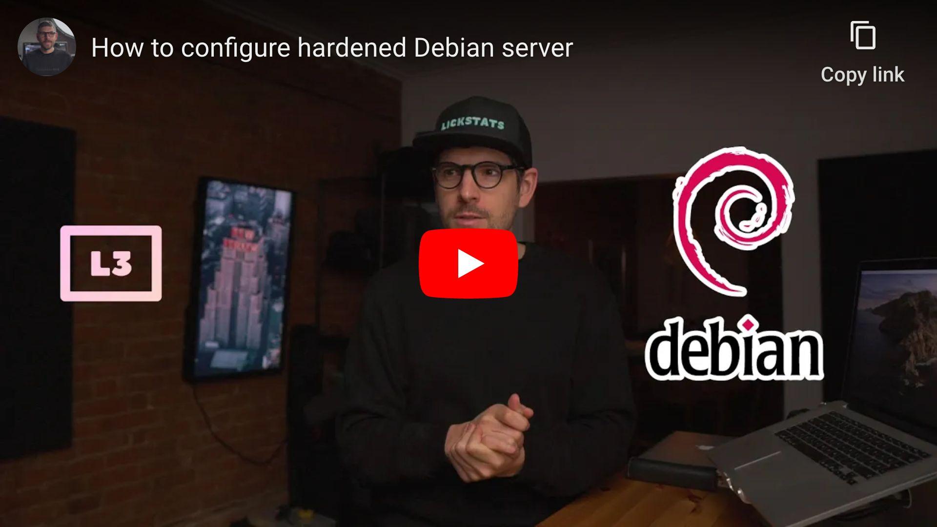 How to configure hardened Debian server